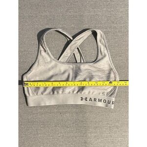 Under Armour Women's‎ Gray Sports Bra Small Crossback Compression Gym Workout